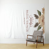 Tenture Fond de toile de mariage motif floral moderne (En situation (horizontale))