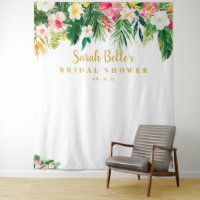 Fond de toile de mariage tropical, accessoire de p
