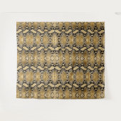 Tenture Fond de toile en peau de serpent Python doré (Devant (Horizontal))