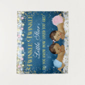 Tenture Fond de toilette bébé Twinkle Twinkle Little Star (Devant)