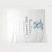 Tenture Fond de toilette de bébé éléphant, accessoire de p (Devant (Horizontal))