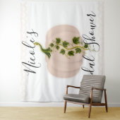 Tenture Fond de toilette de mariage automnal citrouille ro (En situation)