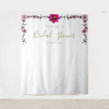 Fond de toilette de mariage floral Magnolia