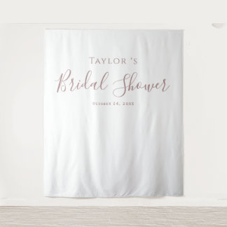Tenture Fond de toilette de mariage Rose Gold