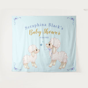 Tenture Fond de toilette pour Baby Shower "Sweet Blue Boy