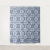 Tenture Fond de tuiles bleues portugaises (Devant)