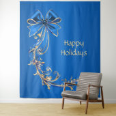 Tenture Fond de vacances Blue Gold Flower (En situation)