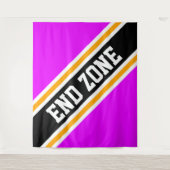 Tenture Fond de zone de fin rose vif avec bandes de course (Devant)