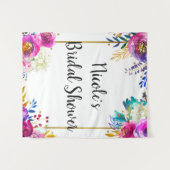 Tenture Fond d'eau à l'aquarelle floral doré de printemps  (Devant (Horizontal))