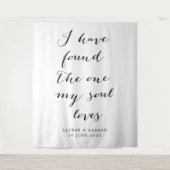 Tenture Fond d'écran de cérémonie de mariage « J'ai trouvé (Devant)