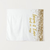 Tenture Fond d'écran personnalisé Mariage Photo Booth Blan (Devant (Horizontal))