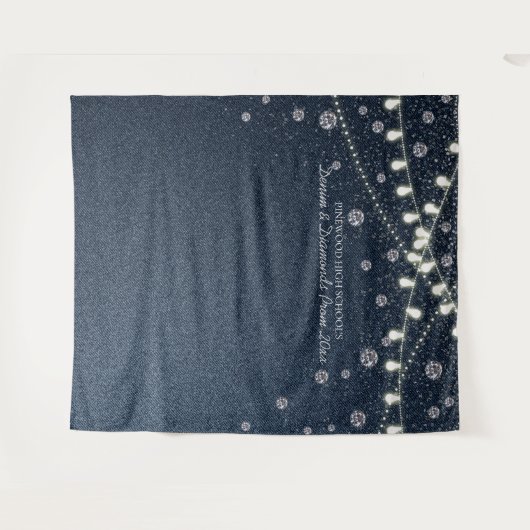 Tenture Fond Denima et Diamants  (Devant (Horizontal))