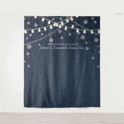 Tenture Fond Denima et Diamants  (Devant)