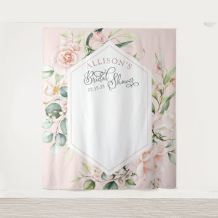 Tenture Fond élégant chic floral rose pour la douche de la