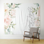 Tenture Fond élégant de mariage floral rose chic (En situation (horizontale))