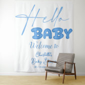 Tenture Fond élégant pour bébé pour la fête de naissance (En situation)