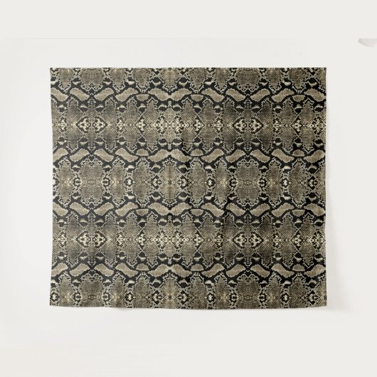 Tenture Fond en peau de serpent exotique Python Bronze (Devant (Horizontal))