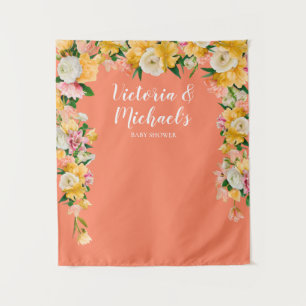 Tenture Fond floral audacieux et lumineux pour une fête de