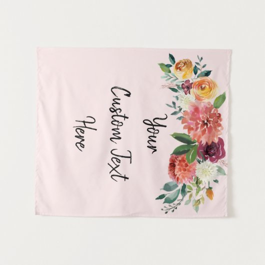 Tenture Fond mariage de automne, Réception Photo Booth (Devant (Horizontal))