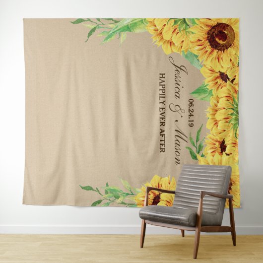 Tenture Fond mariage - Prop photo Fête des mariées (En situation (horizontale))