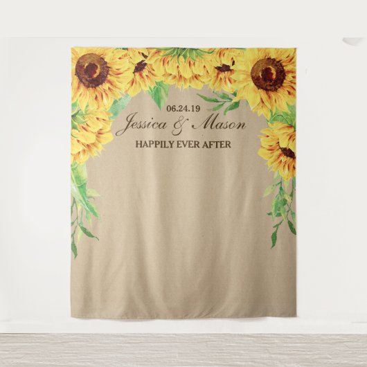 Tenture Fond mariage - Prop photo Fête des mariées (Devant)