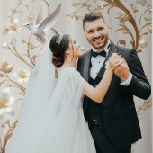 Tenture Fond minimaliste de colibri blanc