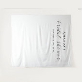 Tenture Fond noir et blanc. Fond pour baby shower (Devant (Horizontal))