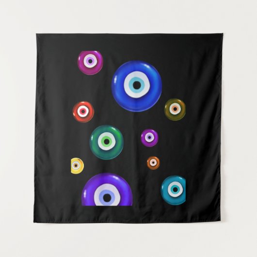 Tenture Fond noir oeil mal (Devant)