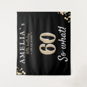 Tenture Fond noir pour fête d'anniversaire des 60 ans insp (Devant)