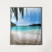 Tenture Fond personnalisable de scène de plage (Devant)