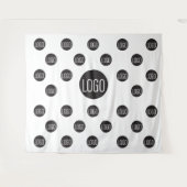 Tenture Fond personnalisé avec logo de l'entreprise, répét (Devant (Horizontal))