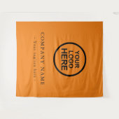 Tenture Fond personnalisé avec logo d'entreprise pour évén (Devant (Horizontal))