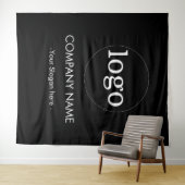 Tenture Fond personnalisé avec logo d'entreprise pour évén (En situation (horizontale))