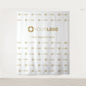 Tenture Fond personnalisé avec logo répétitif pour événeme (Devant)