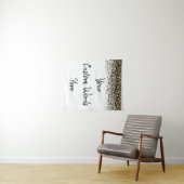 Tenture Fond personnalisé léopard pour Photobooth (En situation (horizontale))