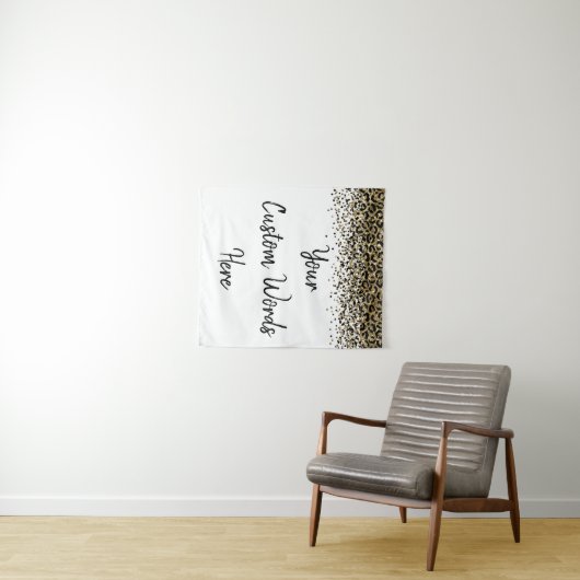 Tenture Fond personnalisé léopard pour Photobooth (En situation (horizontale))