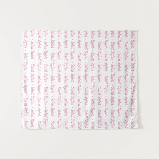 Tenture Fond personnalisé pour événements avec logo répéti (Devant (Horizontal))