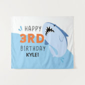 Tenture Fond personnalisé pour l'anniversaire des enfants (Devant (Horizontal))