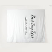 Tenture Fond personnalisé pour le plus beau jour Toile de  (Devant (Horizontal))