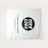 Tenture Fond personnalisé pour les événements avec le logo (Devant (Horizontal))