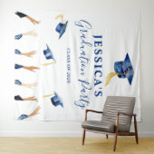 Tenture Fond personnalisé pour photobooth de remise de dip (En situation (horizontale))