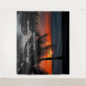 Tenture Fond personnalisé pour photomaton de mariage au co (Devant)