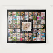 Tenture Fond personnalisé pour un collage de 55 photos de (Devant (Horizontal))