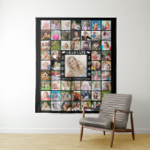 Tenture Fond personnalisé pour un collage de 55 photos de  (En situation)