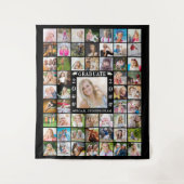 Tenture Fond personnalisé pour un collage de 55 photos de  (Devant)