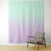 Tenture Fond photo Ombre Gradient Mint Et Lilac (En situation)