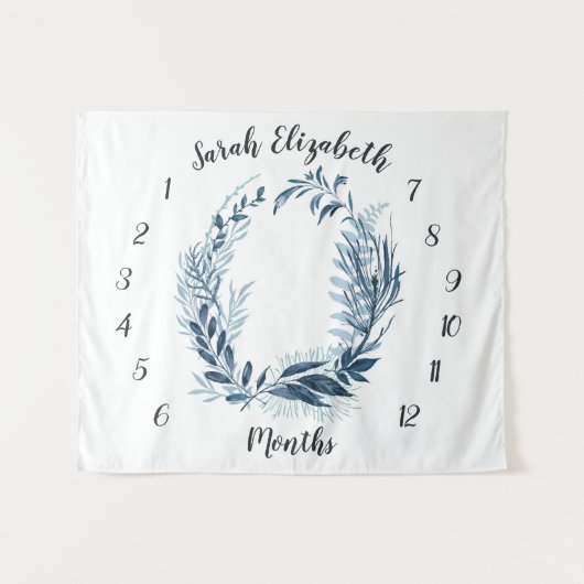 Tenture Fond photo Wild Azure Monthly Baby (Devant (Horizontal))