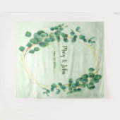 Tenture Fond photographique à feuillage de eucalyptus verd (Devant (Horizontal))