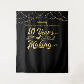 Tenture Fond photographique Black Gold Lights pour 10e ann (Devant)