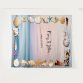 Tenture Fond photographique de plage de sable tropical et  (Devant (Horizontal))